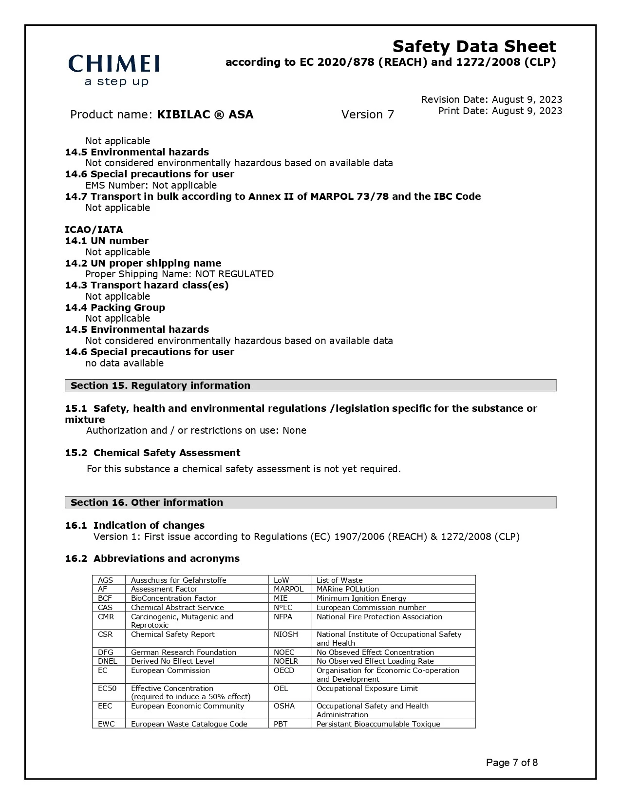 Certificate 7 Certificate 7